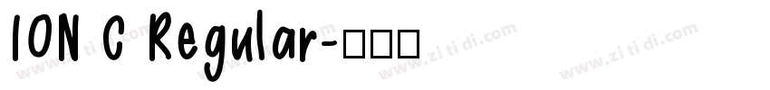 ION C Regular字体转换